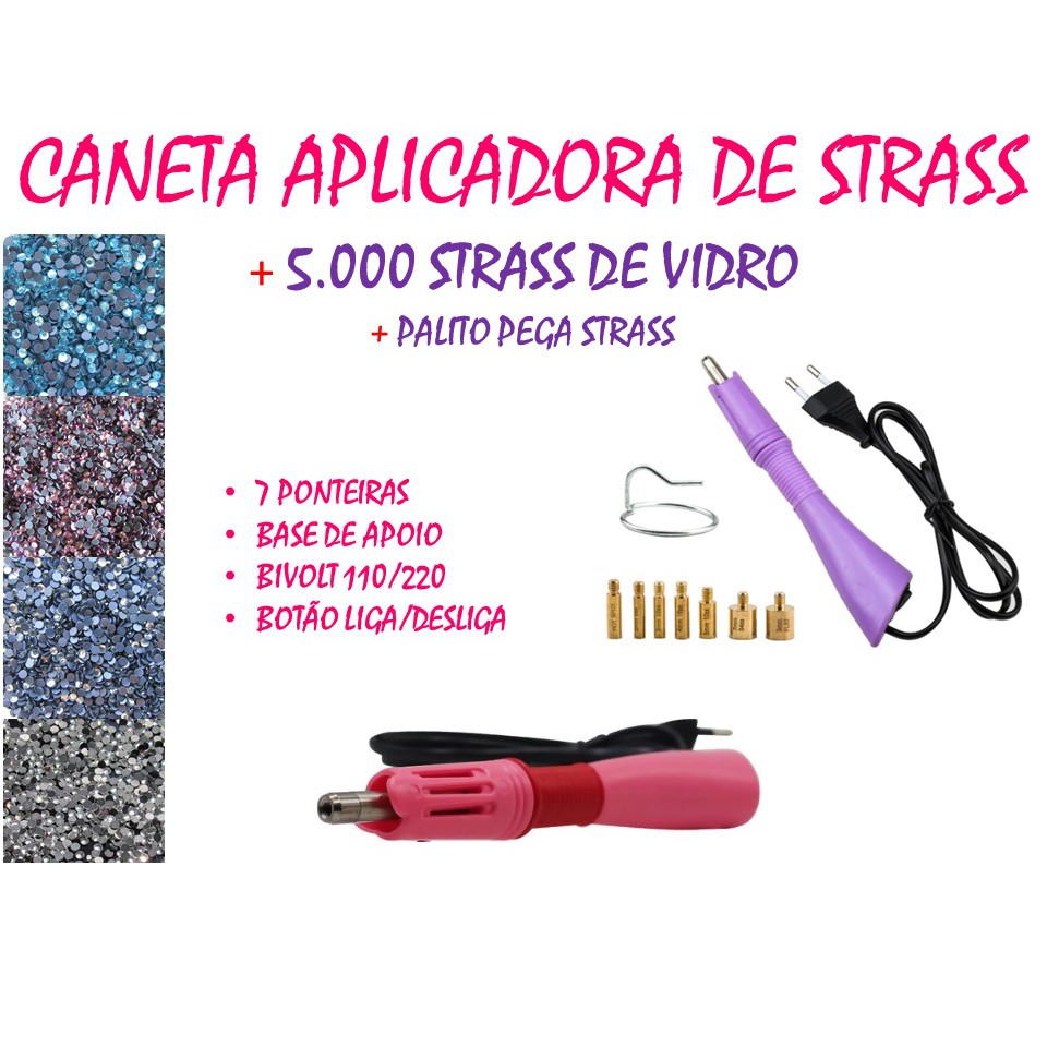 Strass Hotfix Termocolante Vidro Strass 4mm - Pct 1.000un