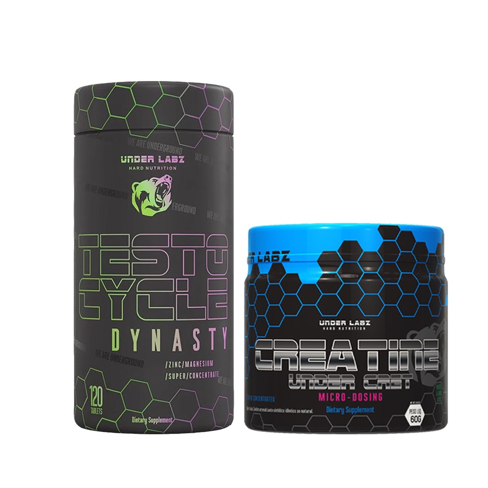 TESTO CYCLE DYNASTY - 120 CAPS - UNDER LABZ + Creatina HCL Under Cret ...
