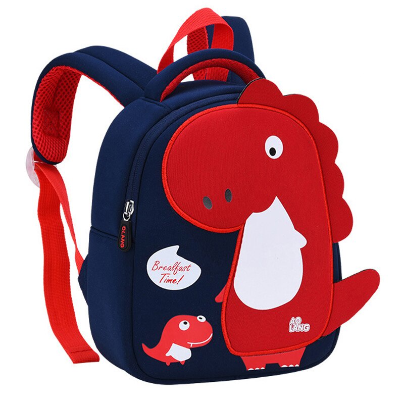 Mini Bolsa Infantil, Mochilas Infantis Para Meninos E Menina Cor  Cinza/vermelho Desenho Do Tecido Macaco