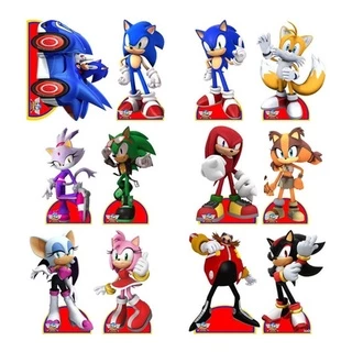 Kit 10 Display Mesa Sonic Festa Decoração 20cm