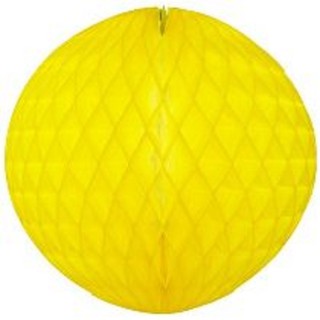 Balao globo bola de papel de seda cor amarelo ouro 15066100