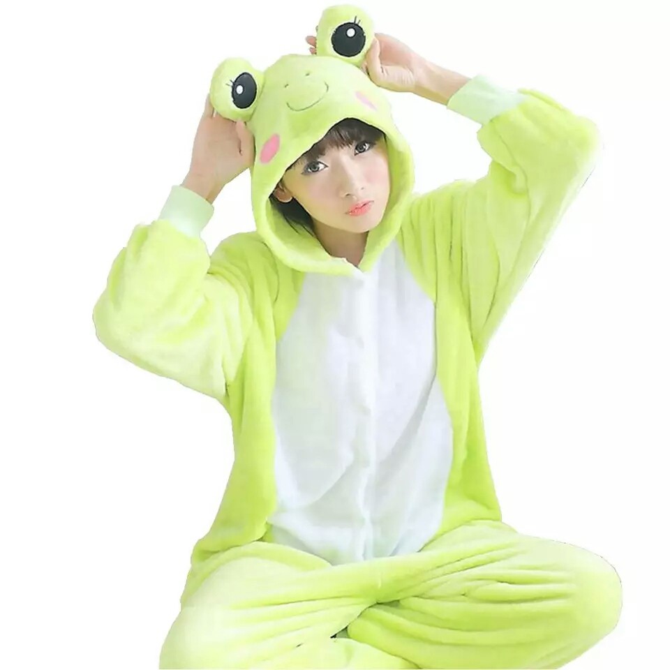 Ótima Qualidade Pijama Sapo unicórnio Kigurumi macacão cosplay fantasia Novos Pronta Entrega