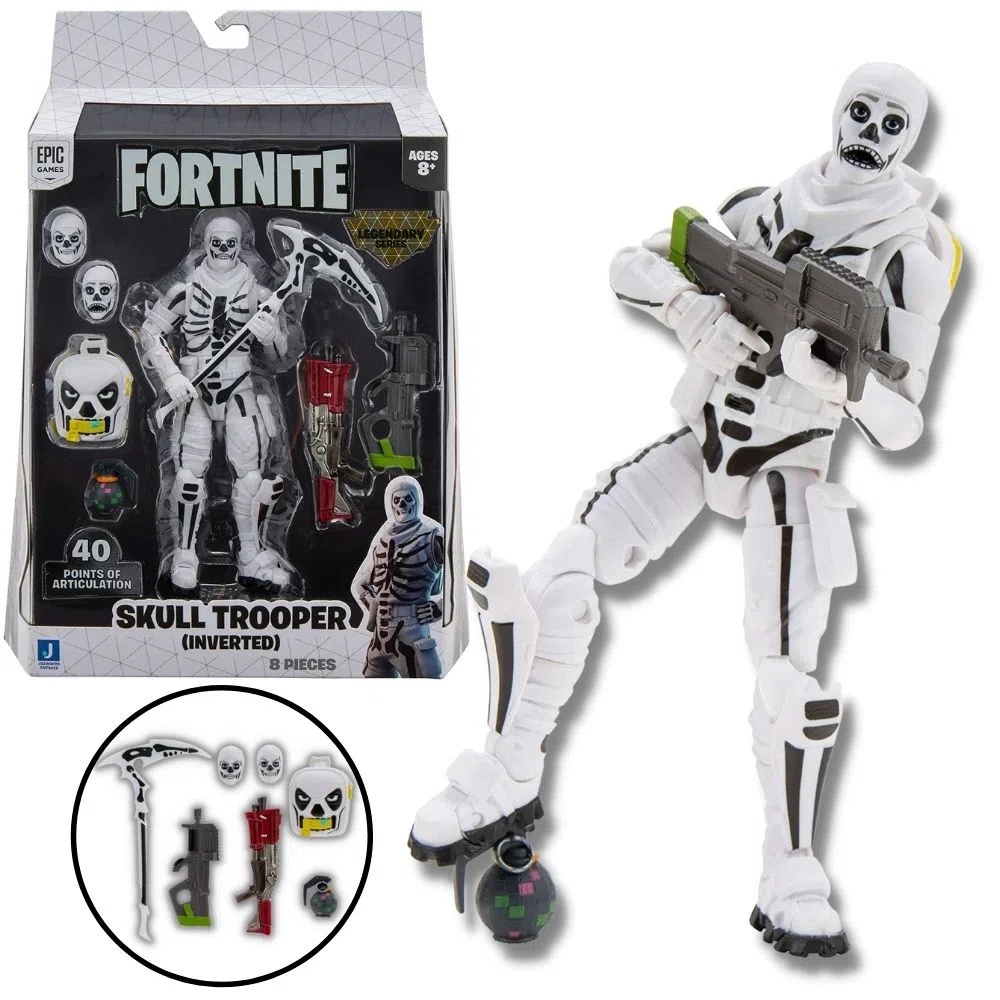 FORTNITE SKULL TROOPER (INVERTED) - ARTICULADO COM 15 CM - SUNNY 2036 ...
