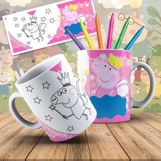 Caneca plástico microondas 360 ml de Peppa Pig - Core