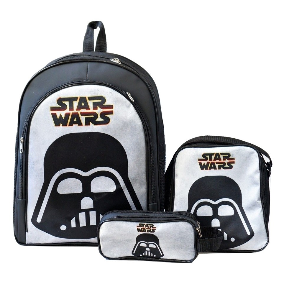 Mochila Star Wars Costas Darth Vader Lancheira Estojo Kit | Shopee Brasil
