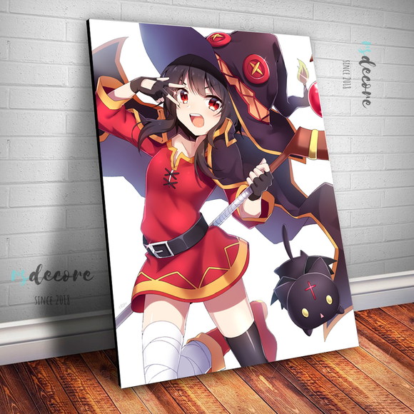 20cm filme konosuba megumin aqua anime figura bênção de deus sobre