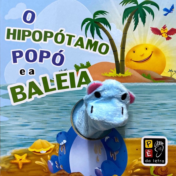 Boneca De Pelúcia Pequena Musical Tasha Hipopótamo Amarelo