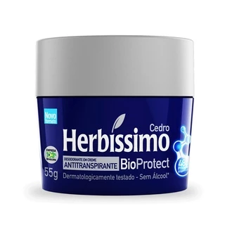 Desodorante Herbíssimo Creme Antitranspirante Bioprotect Cedro 55G