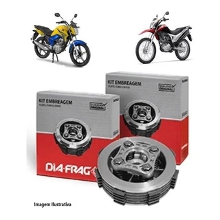 Kit Embreagem CG TITAN FAN 150 NXR BROS 150 2006 à 2018 Original Diafrag em Oferta na Shopee