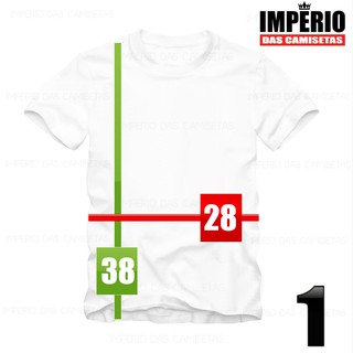 Camiseta Branca Infantil Desenho Moto Motocross