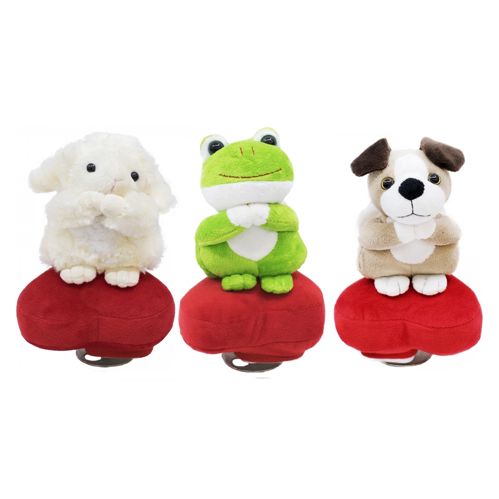 Kit 3 Squishy Brinquedo Macio Sapo Ovelha E Cachorrinho