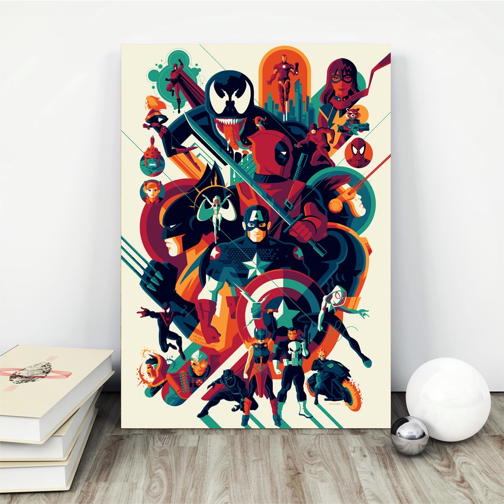 Quadro Marvel em MDF