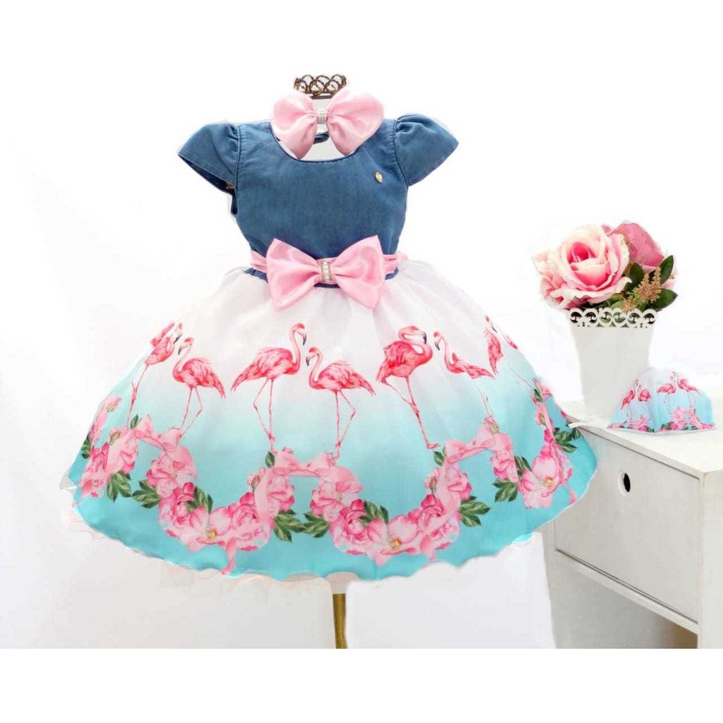 Vestido orders infantil flamingo