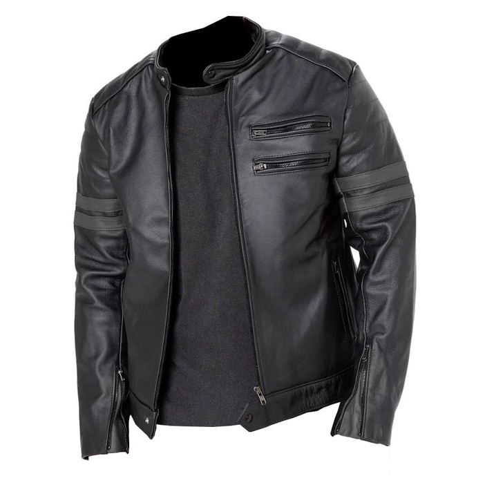 Jaqueta de couro store legitimo masculina motoqueiro