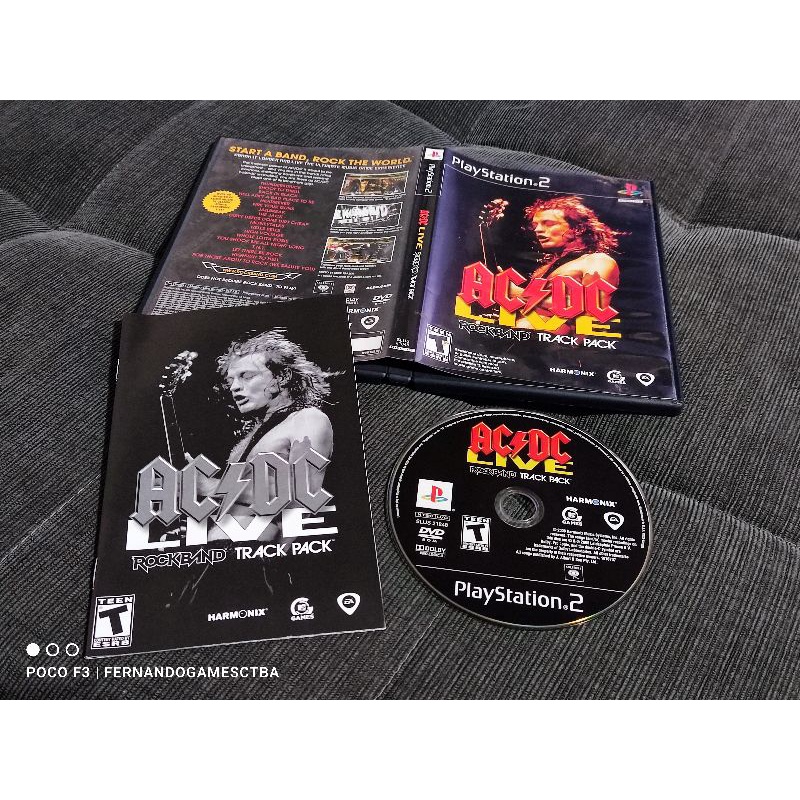 Jogo Rock Band AC DC Live Completo PS2 | Shopee Brasil