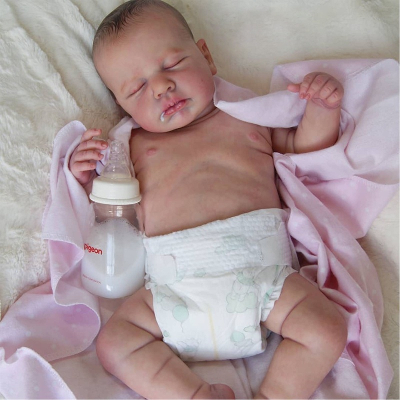 Miaio 22 polegadas 56cm Bebe Reborn Baby Dolls realista recém-nascido macio  completo de silicone de silicone corpo surprice brinquedo de presente para  crianças