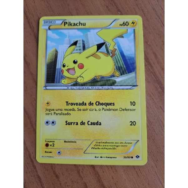 Cartinha Pokémon go Blister Quadruplo Com Moeda Pikachu em