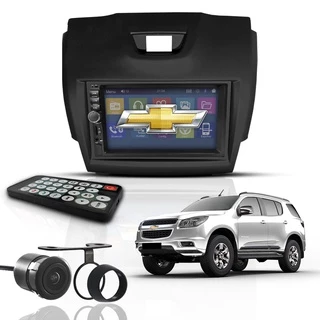Kit Central Multimídia Mp5 2 Din Bt Espelha Dvd Trailblazer