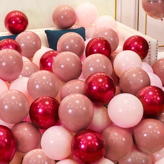 [1 Conjunto Balão De Látex Em Pó Retro Rubi Vermelho Insuflável Hélio Globos Casamento Dia Dos Namorados Decoração Da Festa De Aniversário
