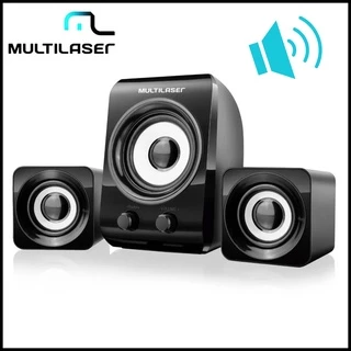 Caixa De Som Alto Falante Para PC Computador Notebook c/ Subwoofer SP172 Multilaser