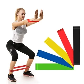 Kit 5 Faixas Elásticas Thera Band Com 5 Níveis Fisioterapia