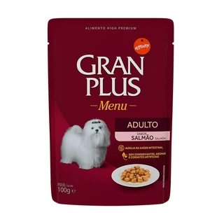 Ração Úmida Sachê GranPlus Gourmet Cães Adultos Salmão 100g