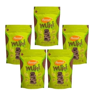 5 Mini Bombom Com Banana 60g Flormel