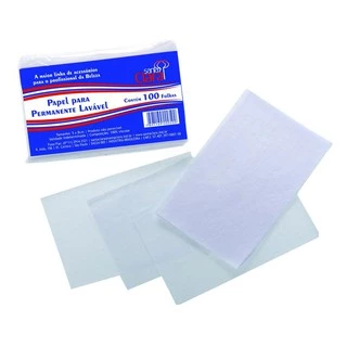Papel Para Permanente Kit Com 100 Unidades - Santa Clara