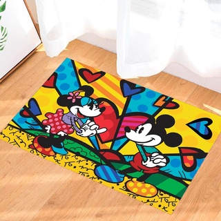 tapete para porta de entrada. - Mickey e Minnie Romero Britto