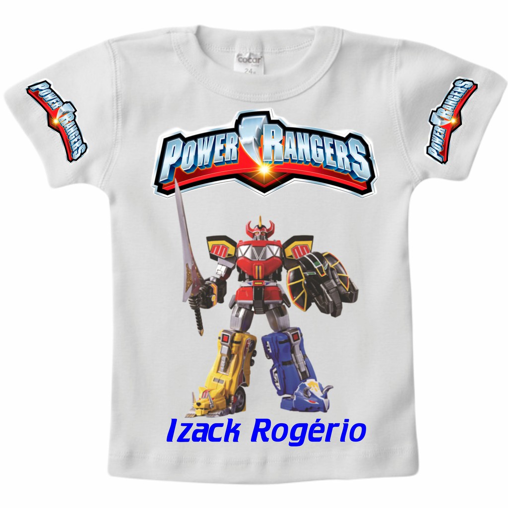 Camiseta Power Rangers Personalizada | Shopee Brasil