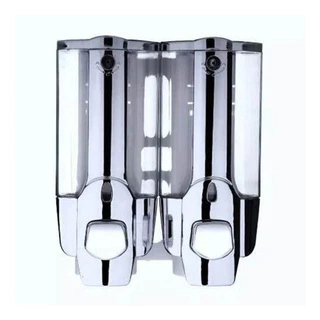Dispenser Duplo Shampoo Sabonete Alcool Gel Hotel Casa