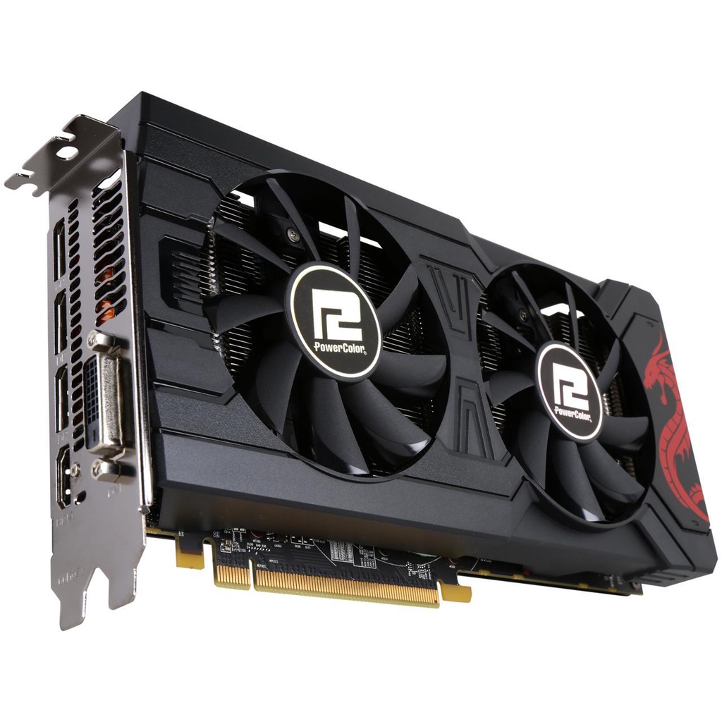PowerColor AMD RADEON RX570搭載　4GB Placa de Vídeo VGA PowerColor AMD Radeon RX 570 Red Dragon 4GB
