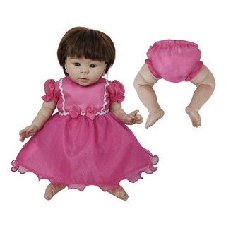 Kit Com 2 Vestidos De Bebê Reborn Katitus Boneca