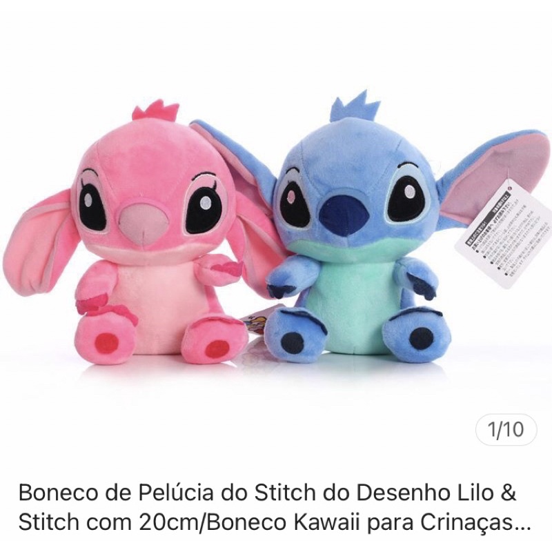 Boneco Stitch Baby Azul Amor de Filhote - Lilo & Stitch - Roma