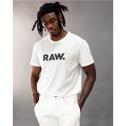 Camiseta Branca Raw Shopee Brasil