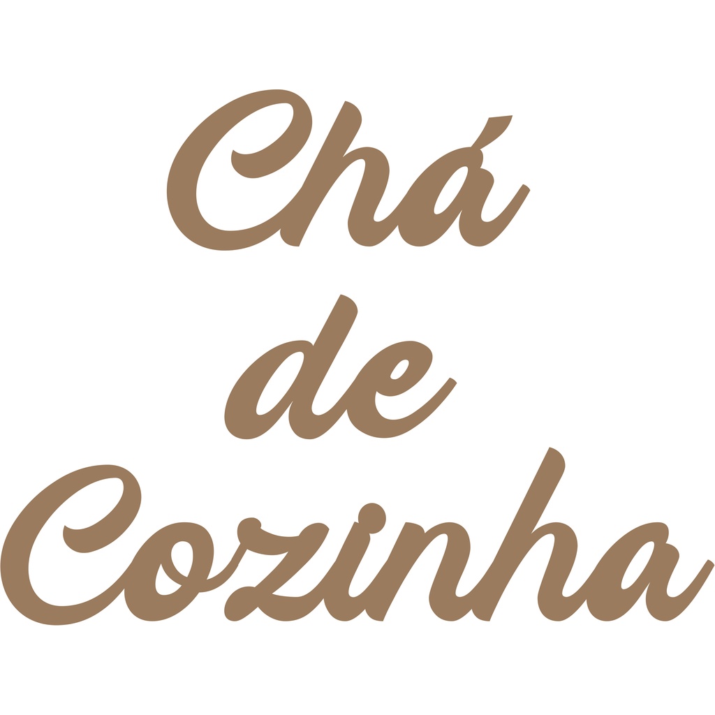 Palavra Chá de Cozinha MDF Parede Letreiro Festa. | Shopee Brasil