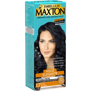 Tinta de Cabelo Maxton Morena + Elegante Preto Azulado 1.7