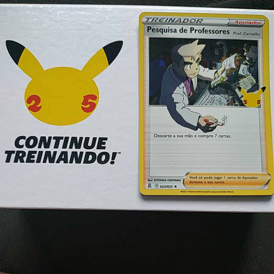 Carta TCG Pesquisa de Professores: Professor Willow - Japonesa com CÓDIGO  JÁ EXPIRADO PARA O JOGO POKÉMON GO