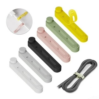 Abraçadeiras De Silicone , Organizador De Cabos Reutilizáveis , Elásticas Multiuso Vedação De Bolsa , Para Gerenciamento Múltiplos