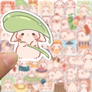 Caixa De Desenho Animado De 50pcs Adesivos Para Coelhos Telefones Celulares Portáteis Decorativos À Prova D'água