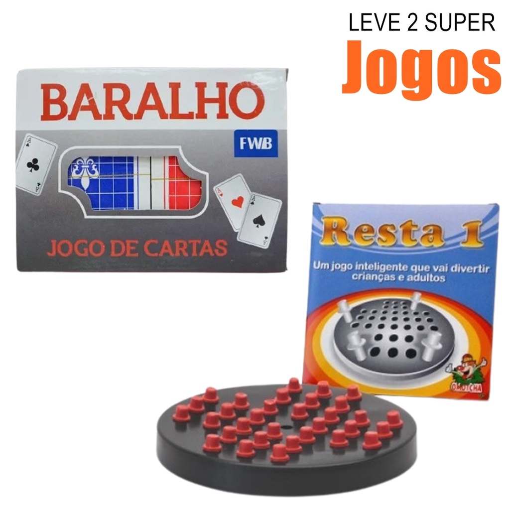 Leve Um Kit Com 3 Super Jogos 1 UNO e 1 Baralho MONACO e 1 Domino Para Jogar  blackjack, buraco, canastra, tranca, truco