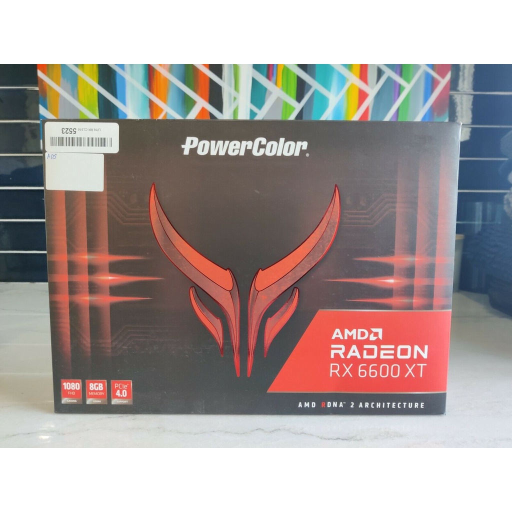 ENTREGA GRÁTISPowerColor Vermelho Devil AMD RX 6600 XT 8GB