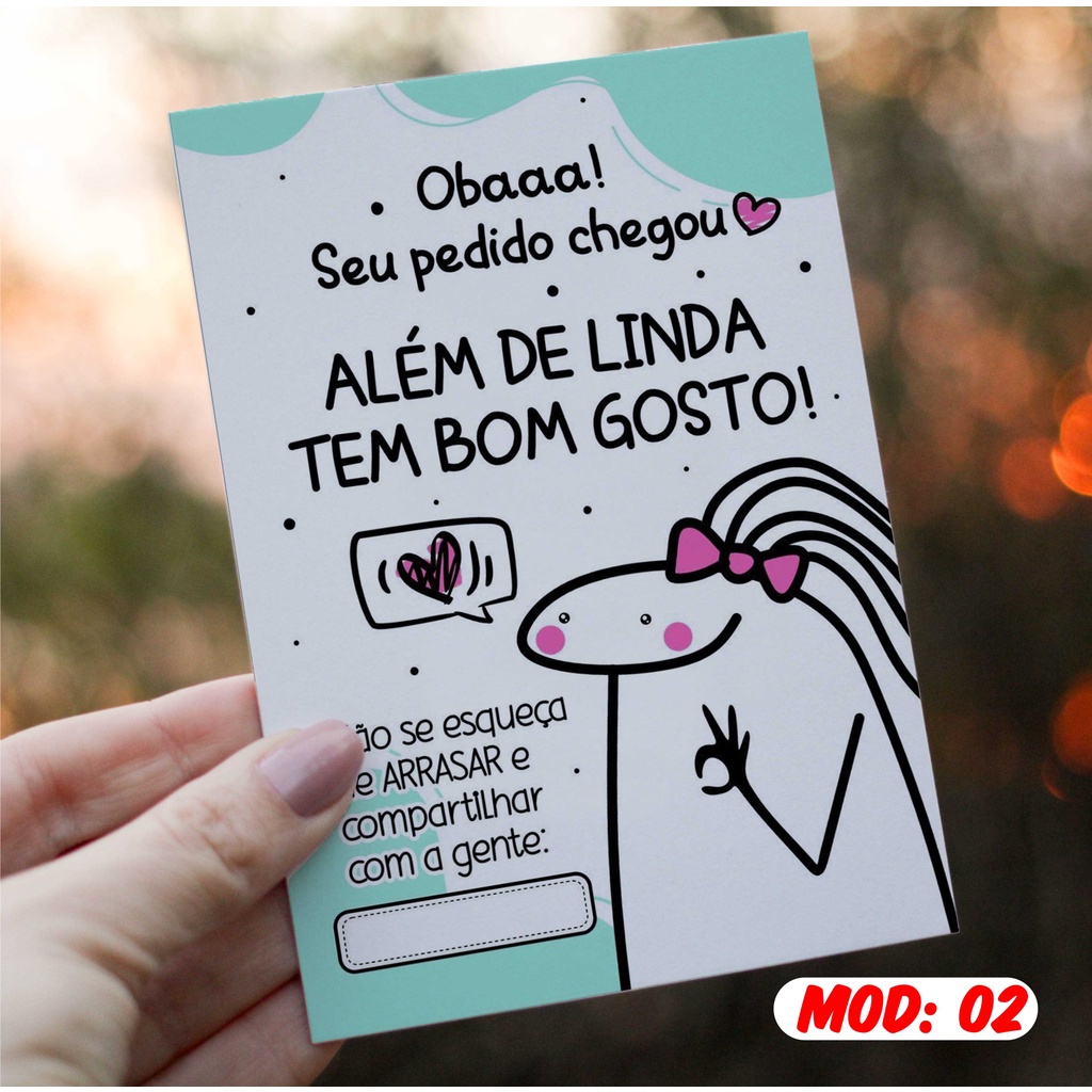 cartão agradecimento flork meme , meme florcks bonequinhos