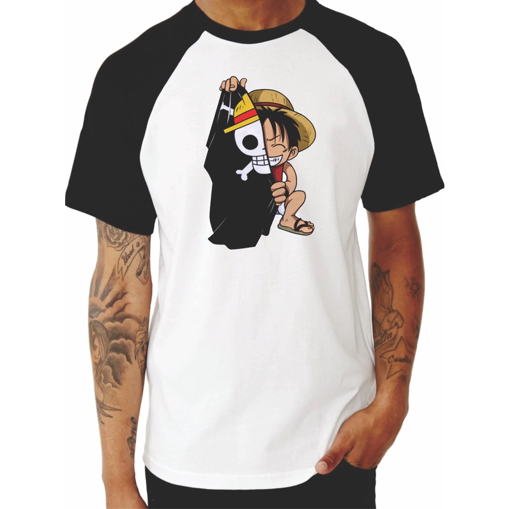 Camiseta Luffy Bandeira Pirata