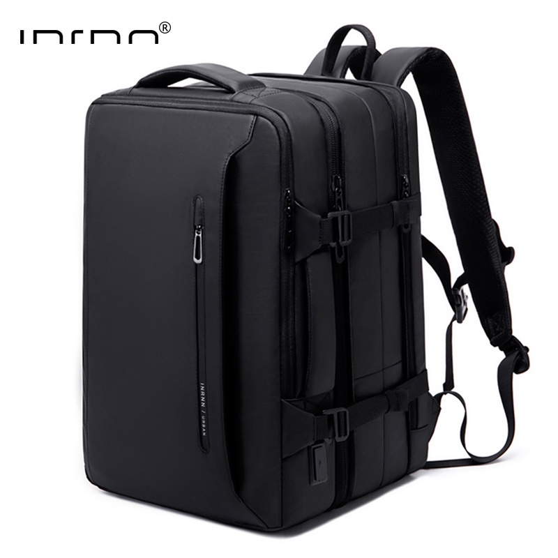 Homens De Grande Capacidade De Carregamento USB INRNN 17 Polegada Laptop Expansível Mochila De Viagem À Prova D'água