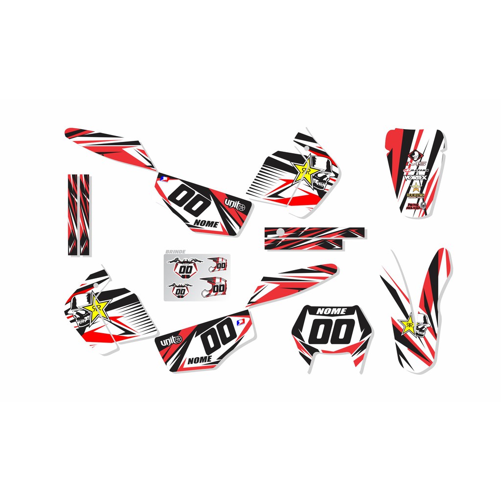 Adesivos Proteção Laminados Moto Trilha Motocross Xlr 125 CA-16492