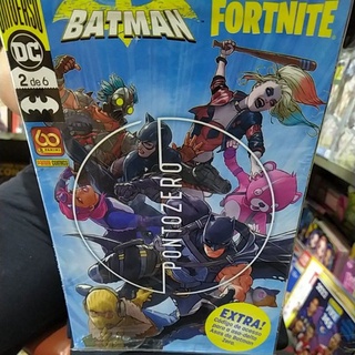 Batman Fortnite ponto zero com código edições 1, 2, 3, 4, 5, 6 HQ DC Panini