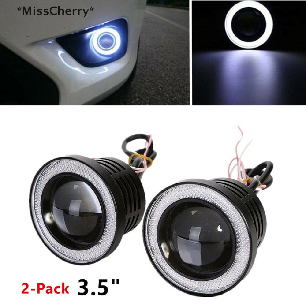 [1 * 3.5 " Anjo Olhos De LED De Nevoeiro SUV Universal White Dirigindo Cabeça De 12V [Quente