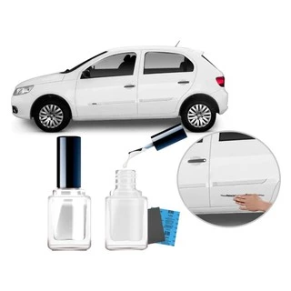 Tinta Tira Risco Automotivo Cor Carro Volkswagen Gol Branco Cristal Padrão