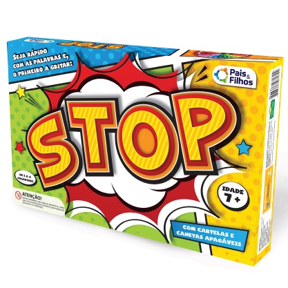 Jogo de Stop. Um jogo simples para crianças e adultos